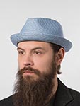 Шляпа BAILEY арт. 81690 MANNES (голубой / темно-синий)